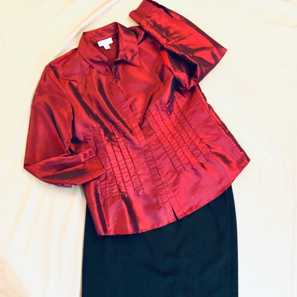 Coldwater Creek Satin Blouse